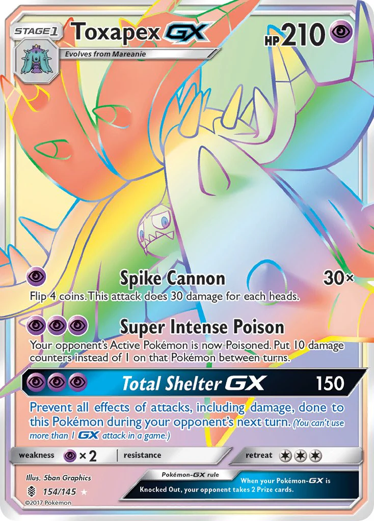 Guardians Rising 154 Toxapex-GX
