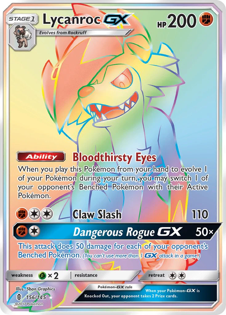 Guardians Rising 156 Lycanroc-GX