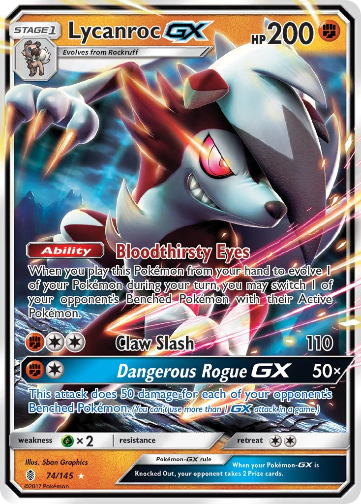 Guardians Rising 074 Lycanroc-GX