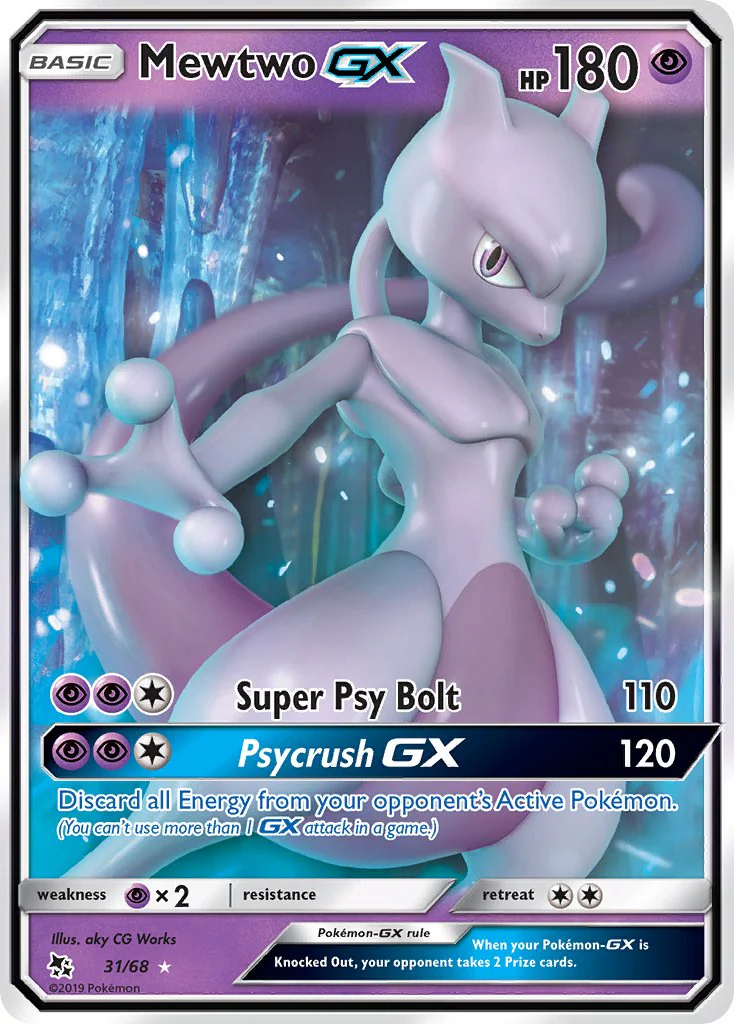 Hidden Fates 031 Mewtwo-GX