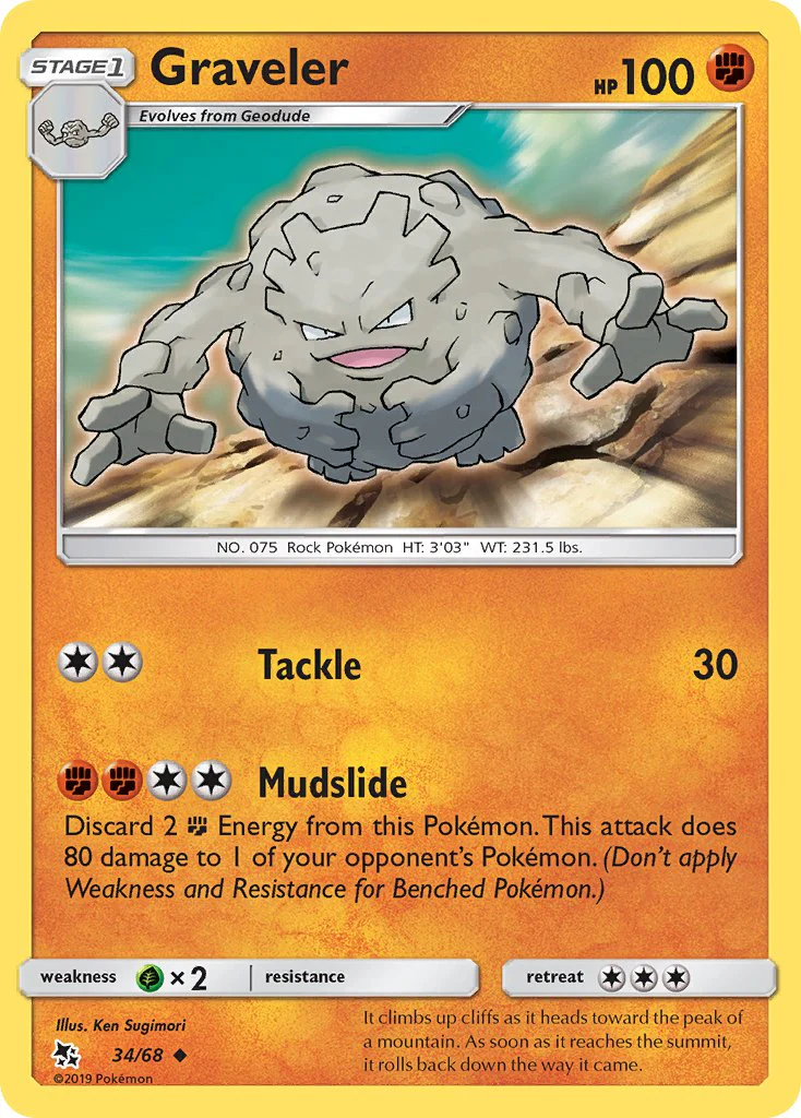 Hidden Fates 034 Graveler