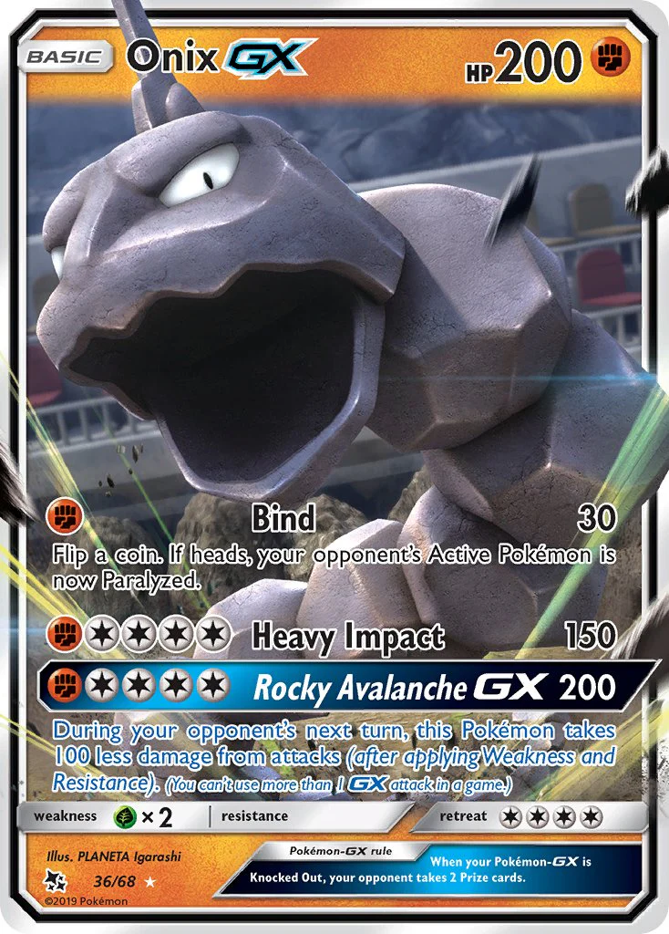 Hidden Fates 036 Onix-GX