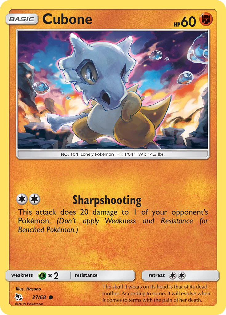 Hidden Fates 037 Cubone