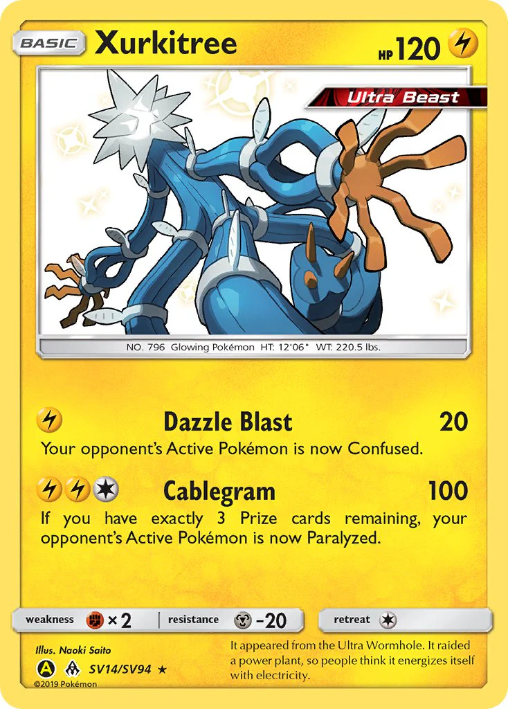 Hidden Fates SV14 Xurkitree