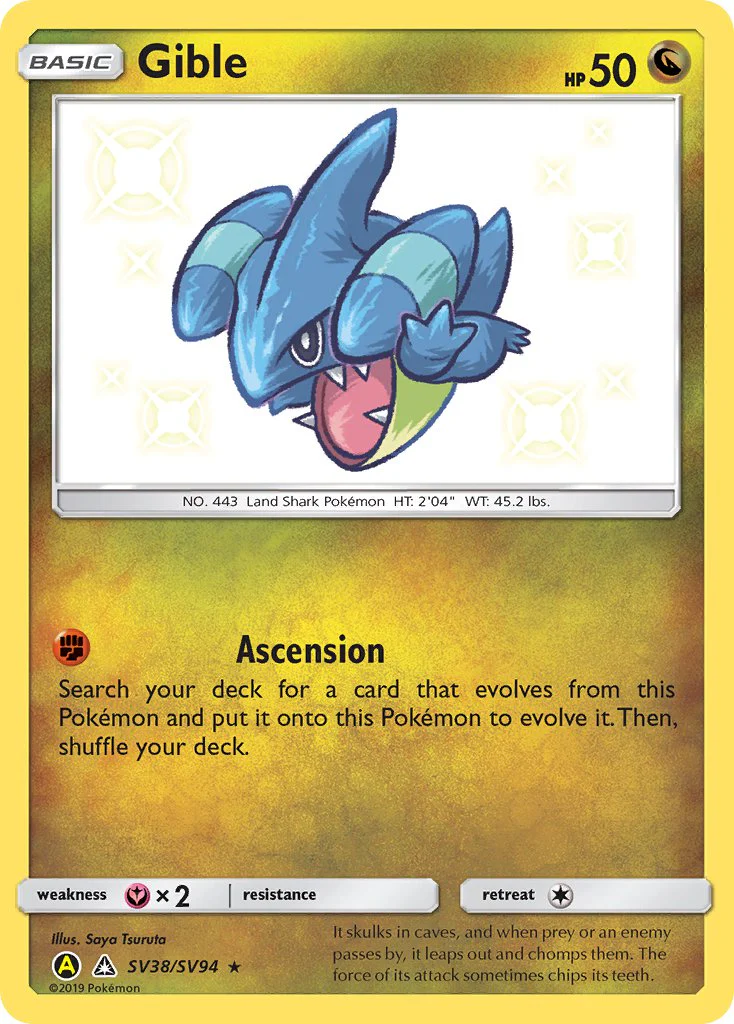 Hidden Fates SV38 Gible