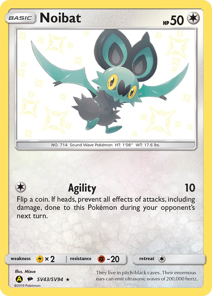 Hidden Fates SV43 Noibat