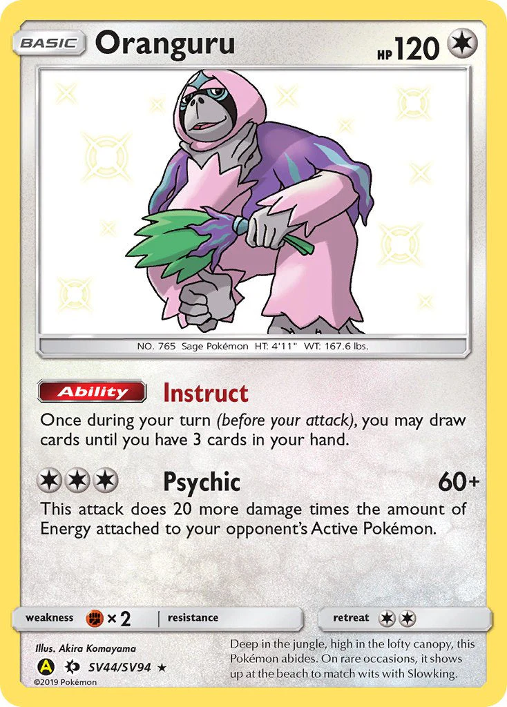Hidden Fates SV44 Oranguru