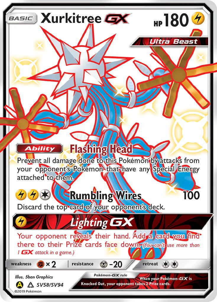 Hidden Fates SV58 Xurkitree-GX