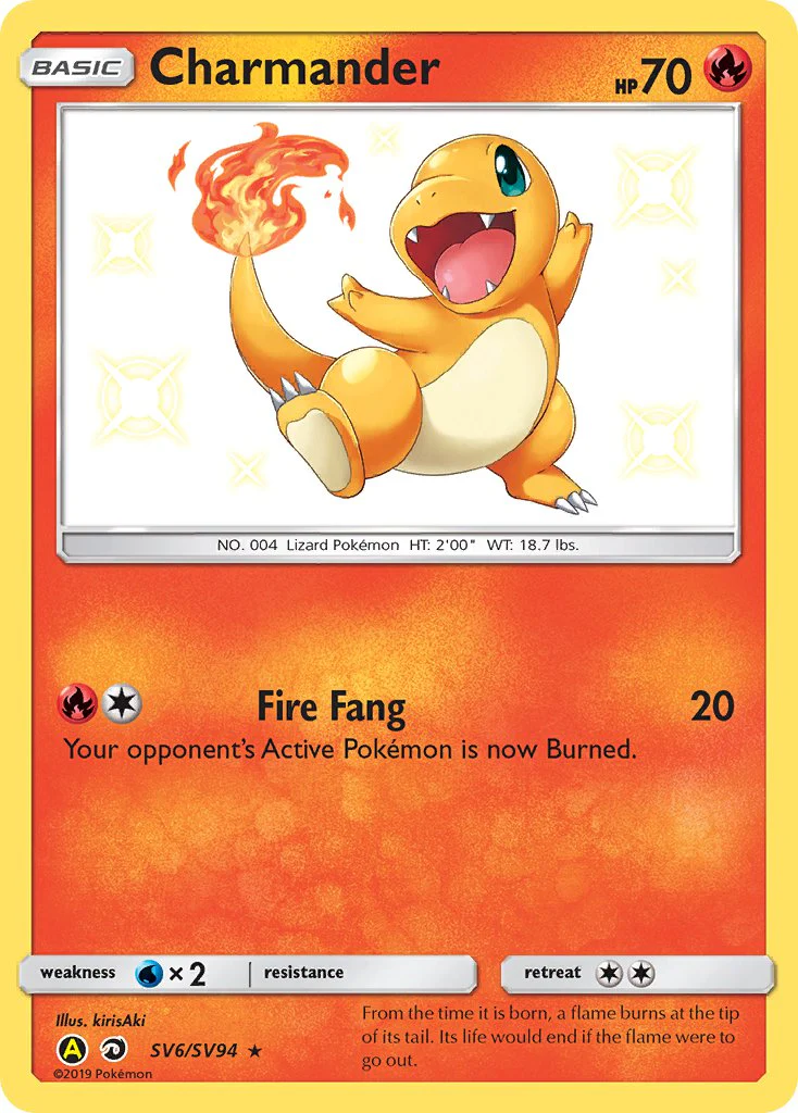 Hidden Fates SV6 Charmander