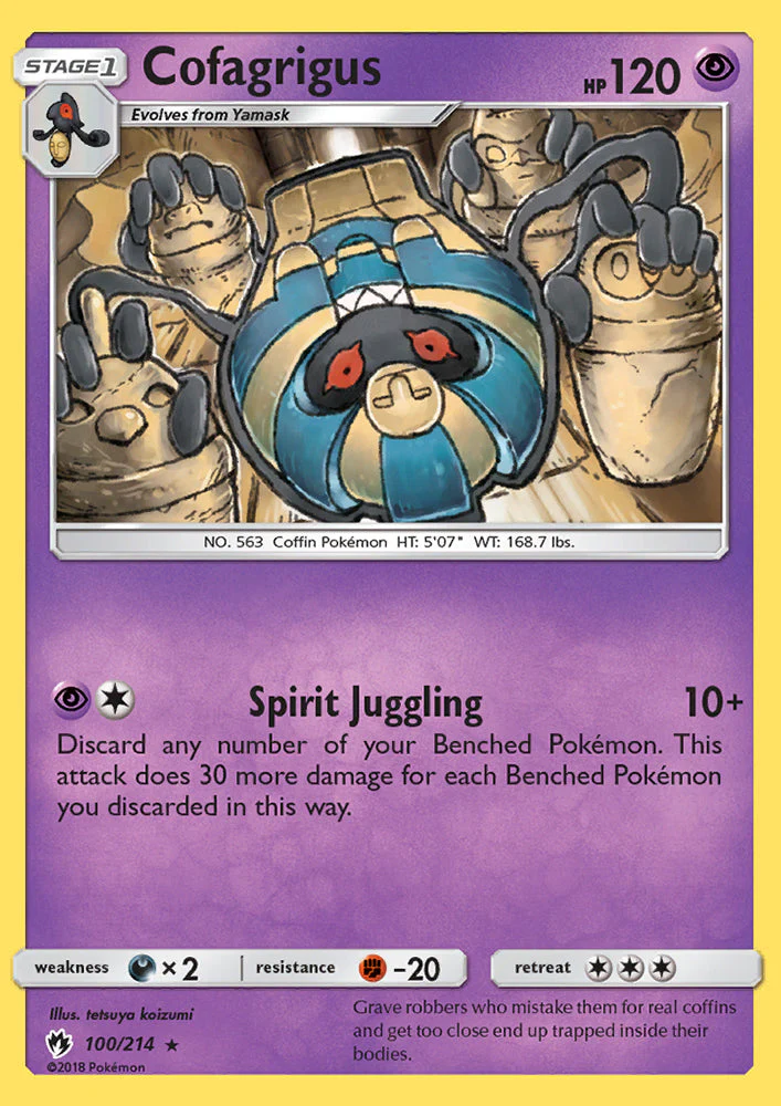 Lost Thunder 100 Cofagrigus