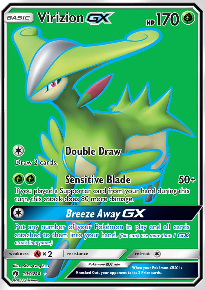 Lost Thunder 197 Virizion-GX