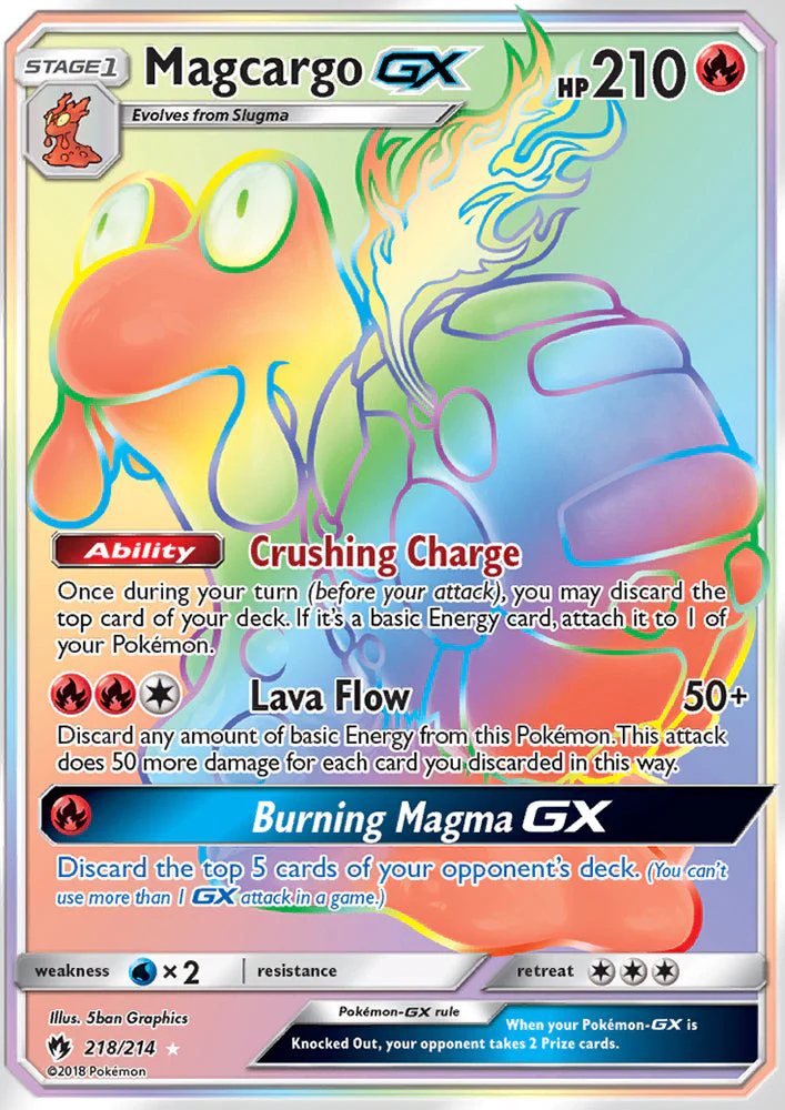 Lost Thunder 218 Magcargo-GX