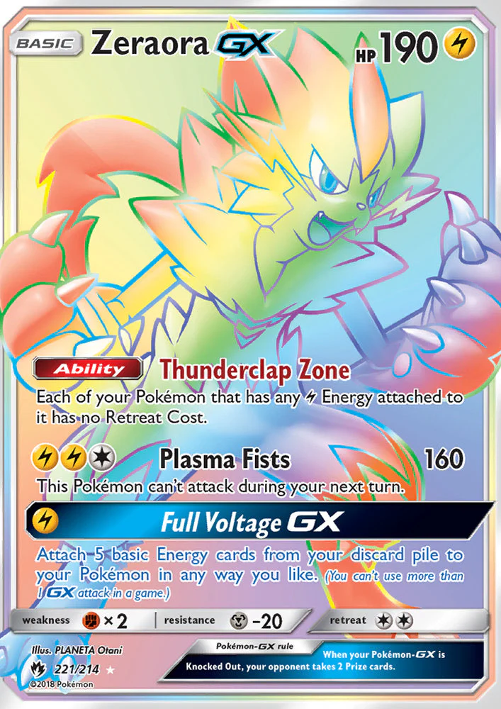 Lost Thunder 221 Zeraora-GX