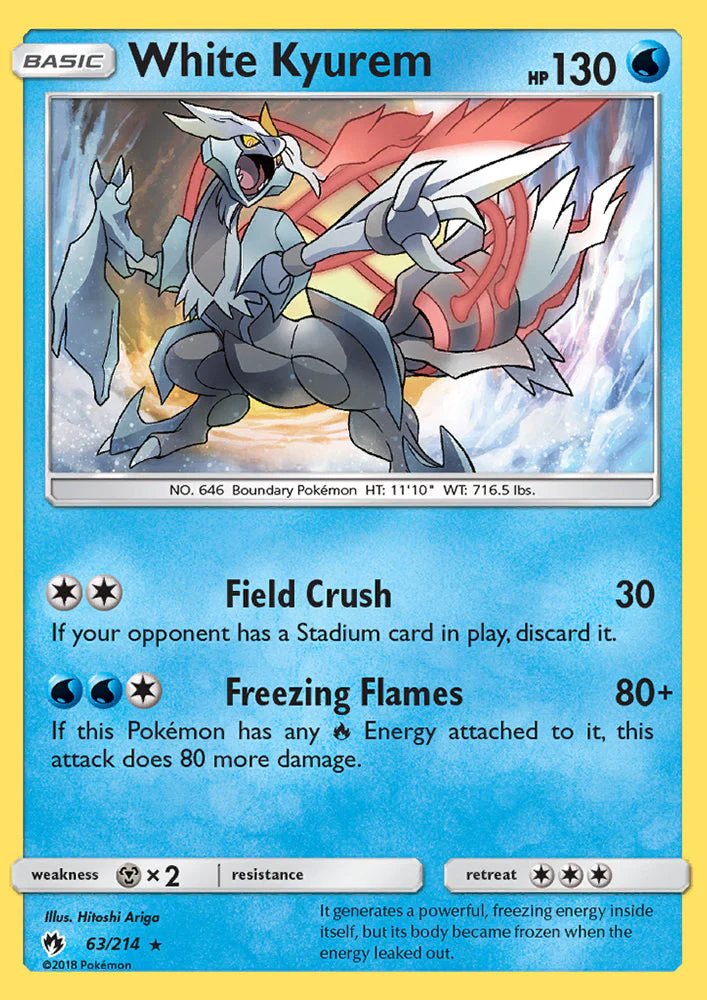 Lost Thunder 063 White Kyurem