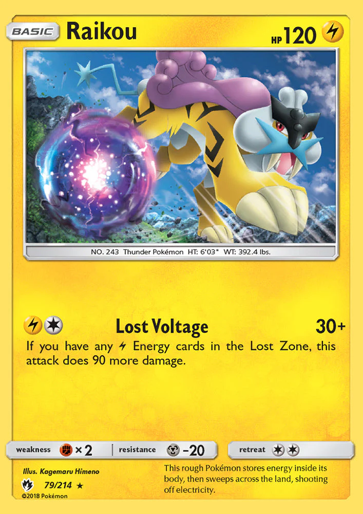 Lost Thunder 079 Raikou