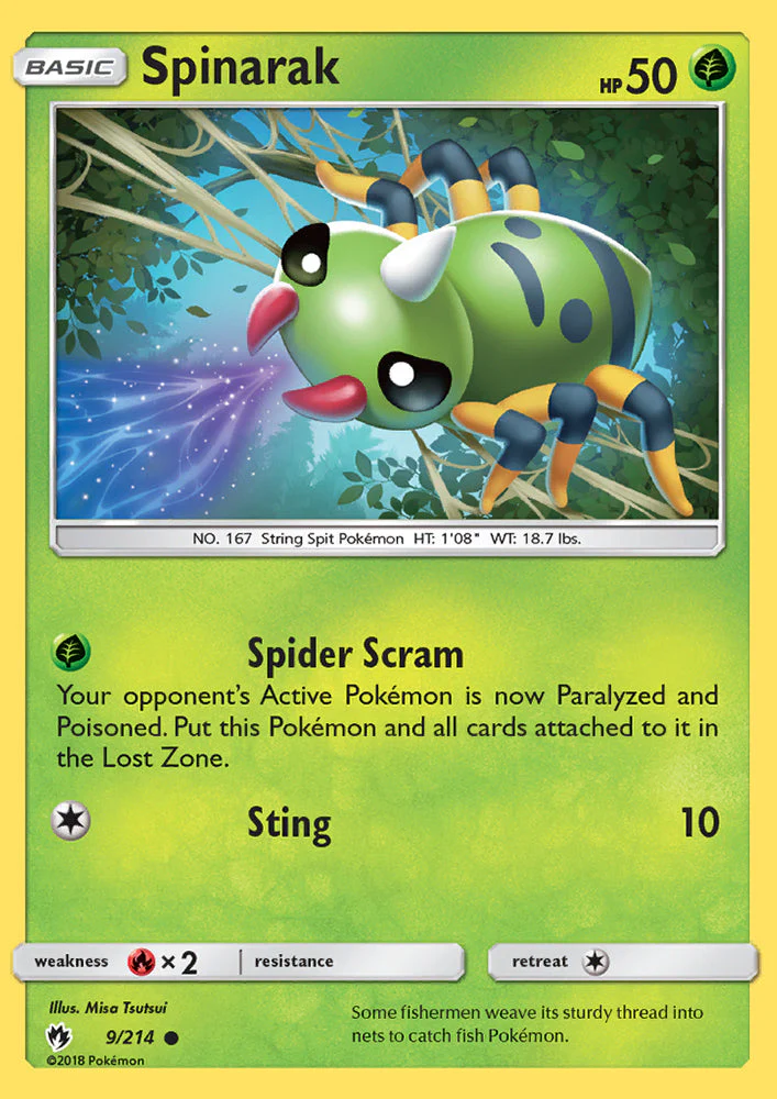 Lost Thunder 009 Spinarak