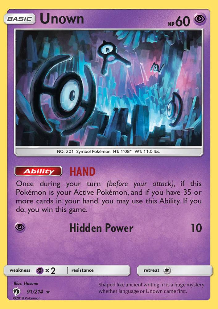 Lost Thunder 091 Unown