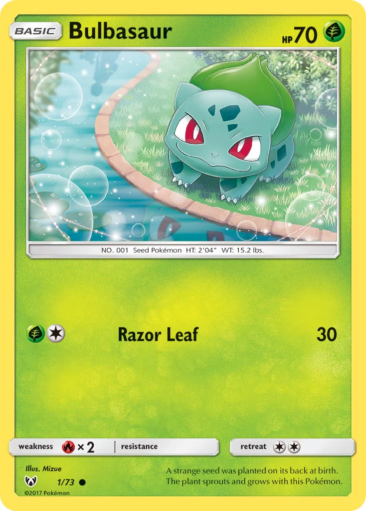 Shining Legends 001 Bulbasaur