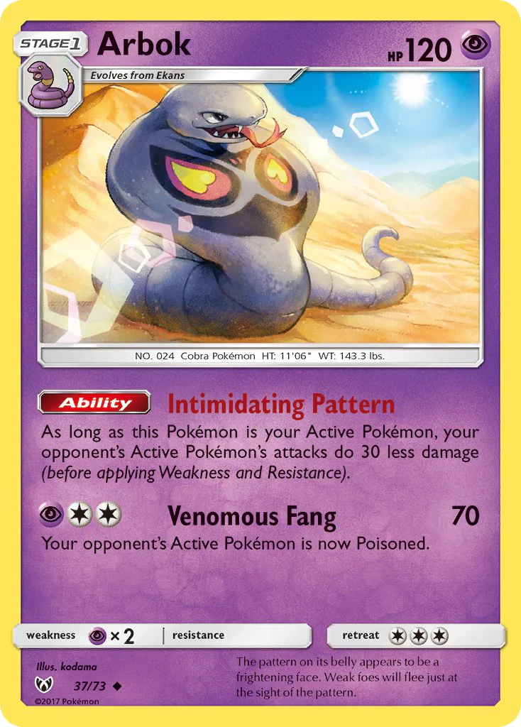 Shining Legends 037 Arbok