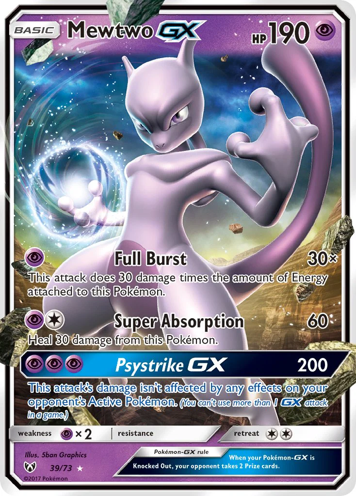 Shining Legends 039 Mewtwo-GX