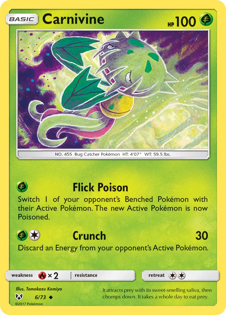 Shining Legends 006 Carnivine