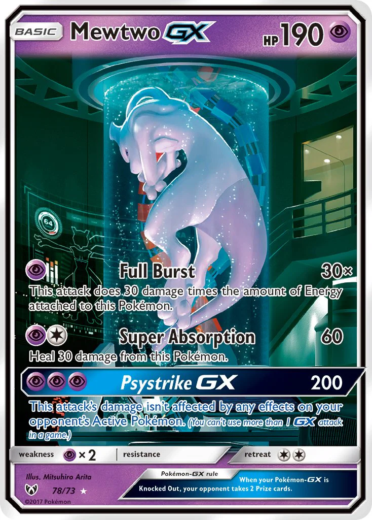 Shining Legends 078 Mewtwo-GX