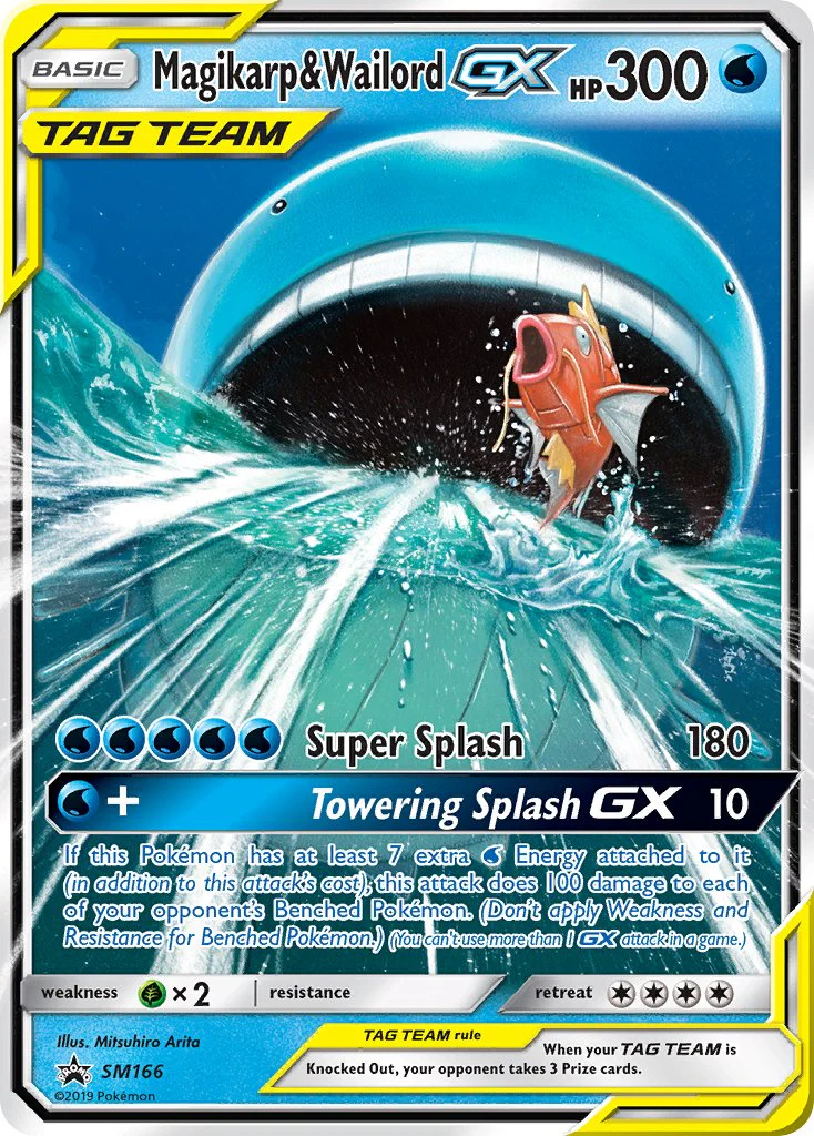 SM Black Star Promos 166 Magikarp & Wailord-GX / Towering Splash-GX Box