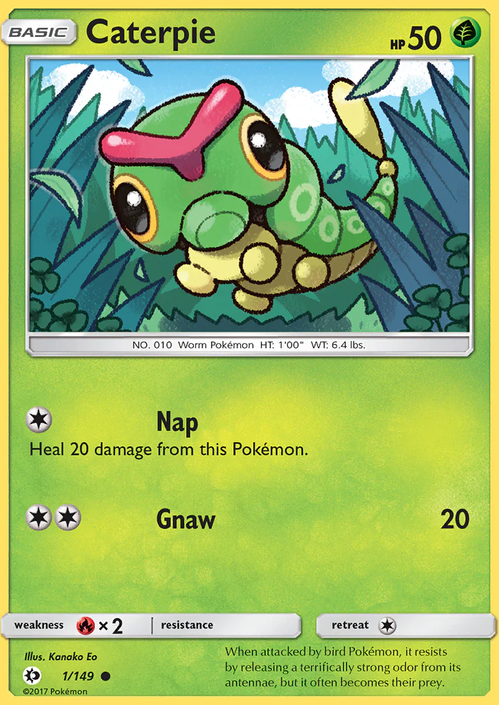 Sun and Moon 001 Caterpie