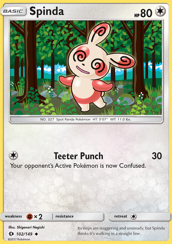 Sun and Moon 102 Spinda