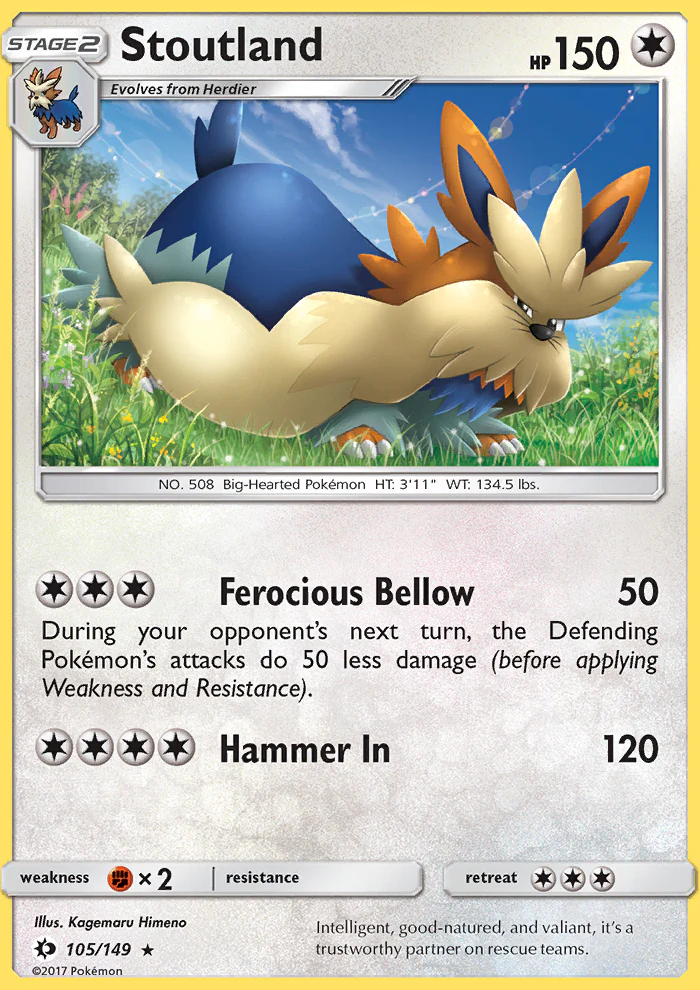 Sun and Moon 105 Stoutland