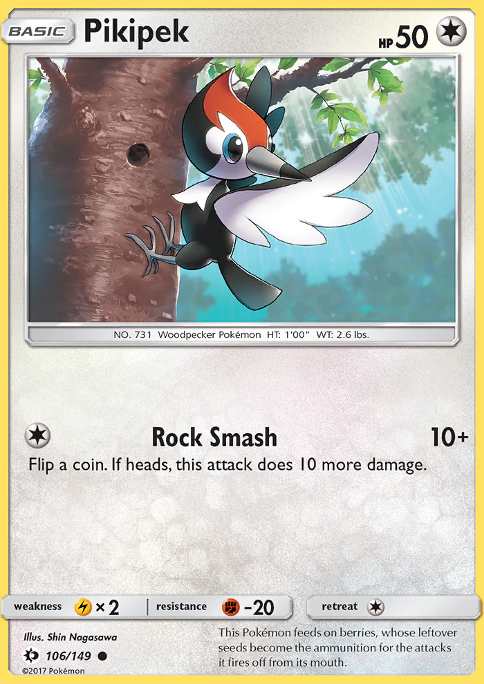 Sun and Moon 106 Pikipek