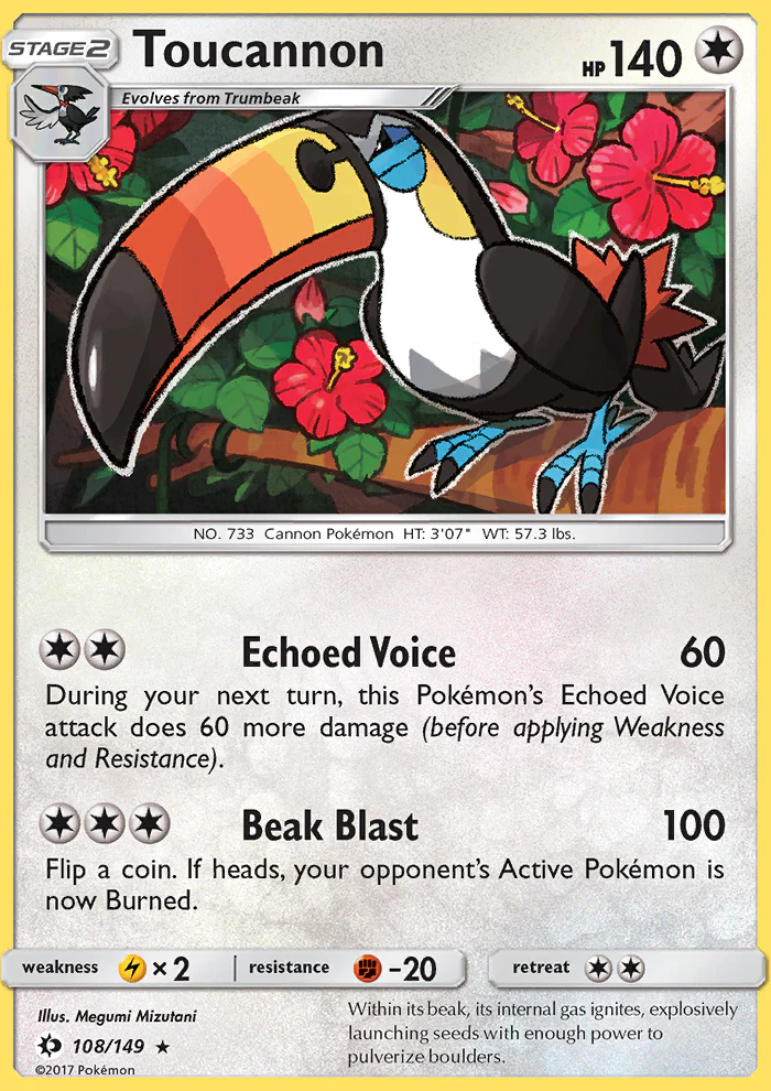 Sun and Moon 108 Toucannon