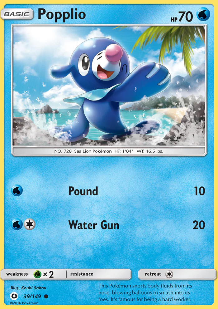 Sun and Moon 039 Popplio