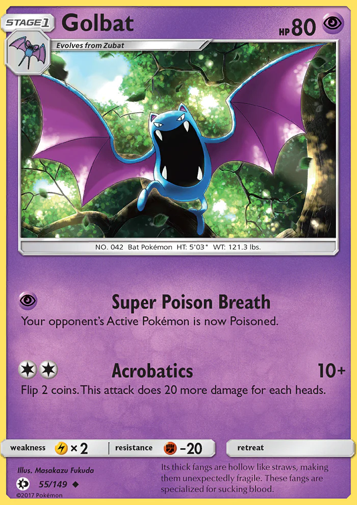 Sun and Moon 055 Golbat