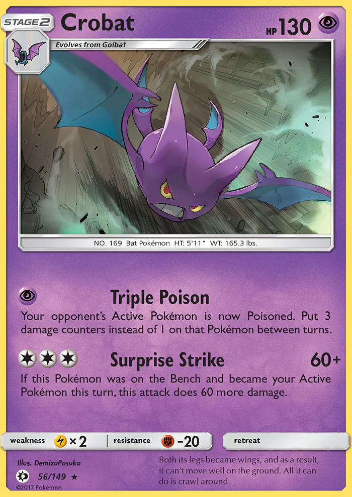 Sun and Moon 056 Crobat