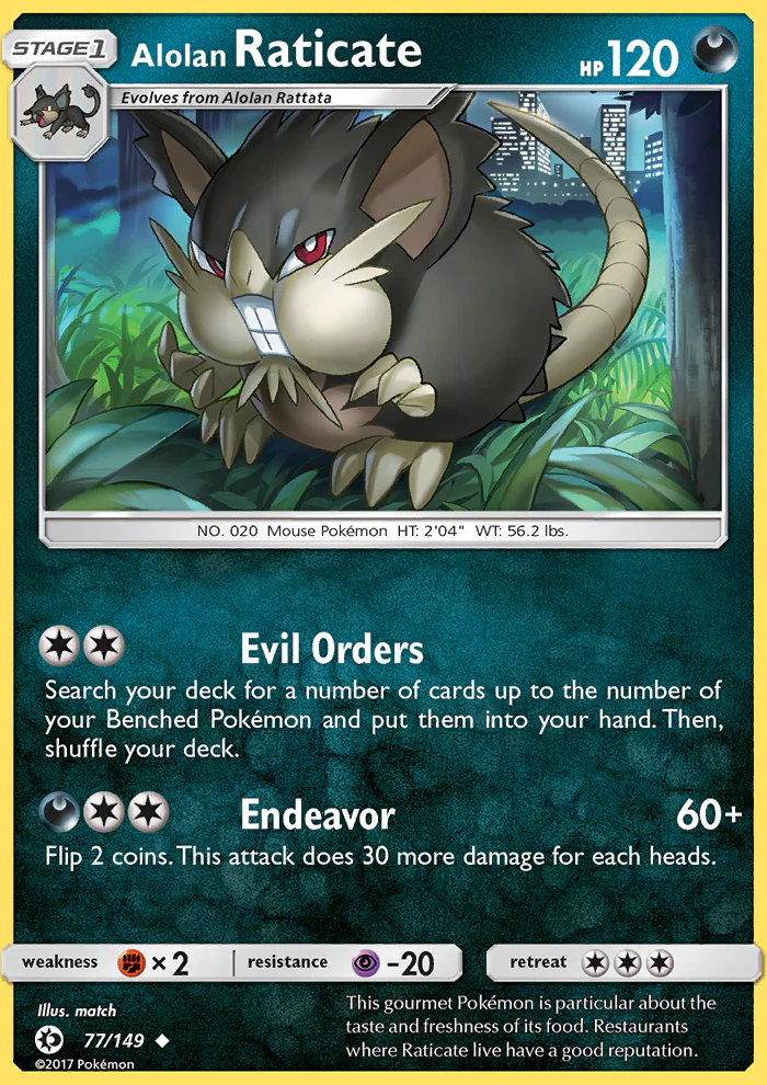 Sun and Moon 077 Alolan Raticate