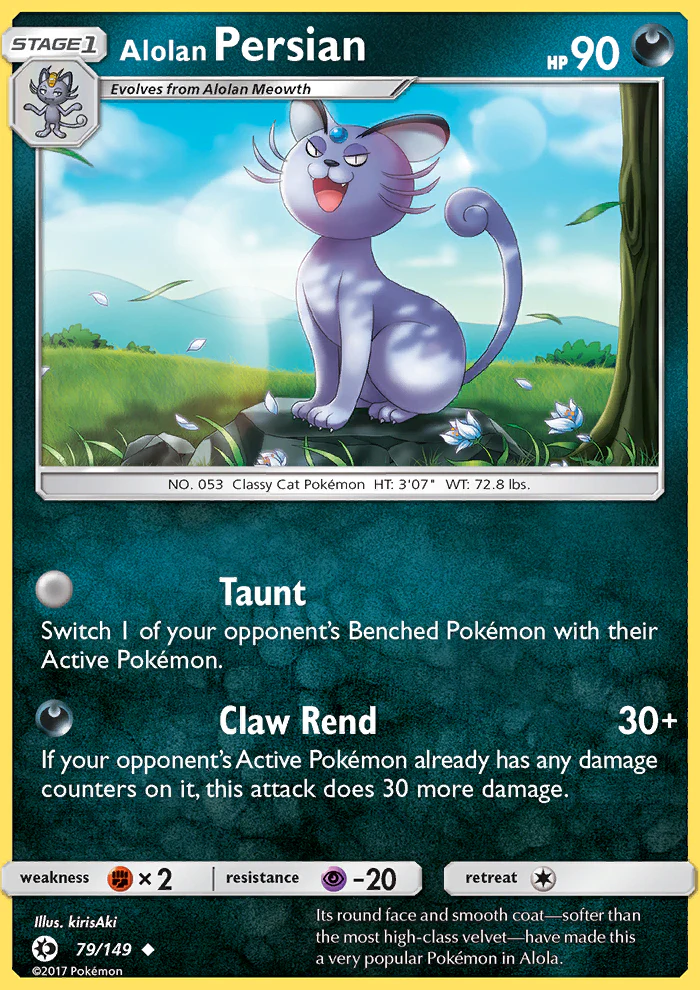 Sun and Moon 079 Alolan Persian