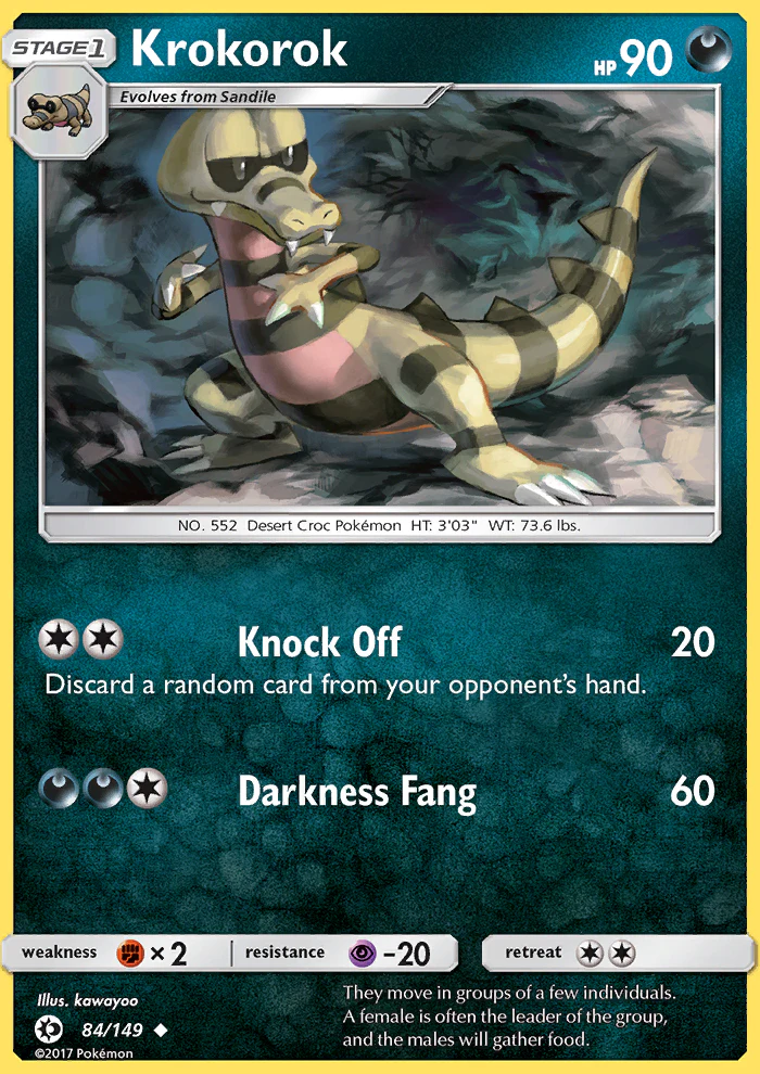 Sun and Moon 084 Krokorok