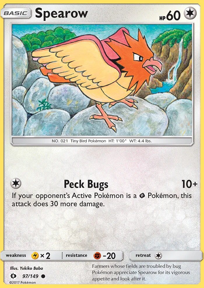 Sun and Moon 097 Spearow