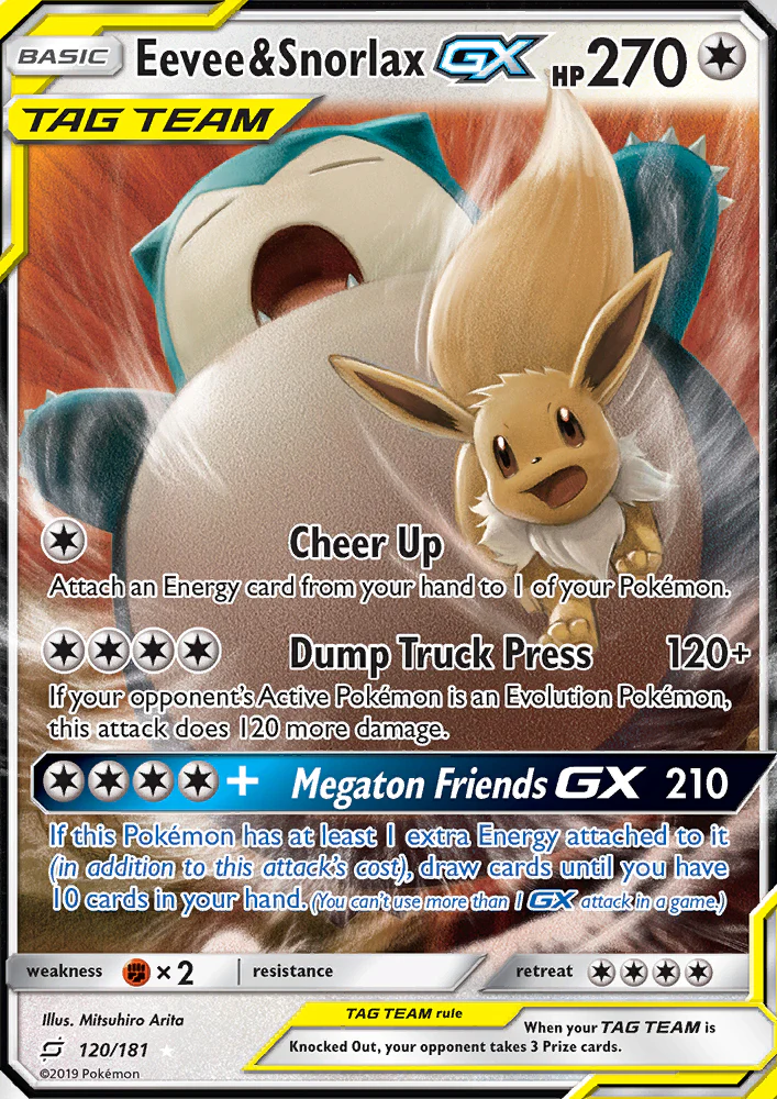 Team Up 120 Eevee & Snorlax-GX
