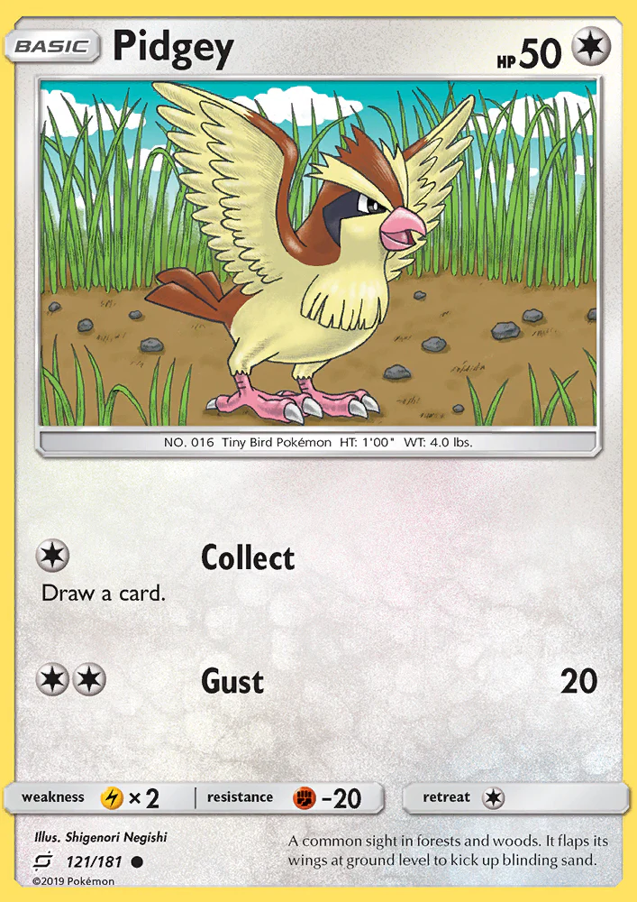 Team Up 121 Pidgey