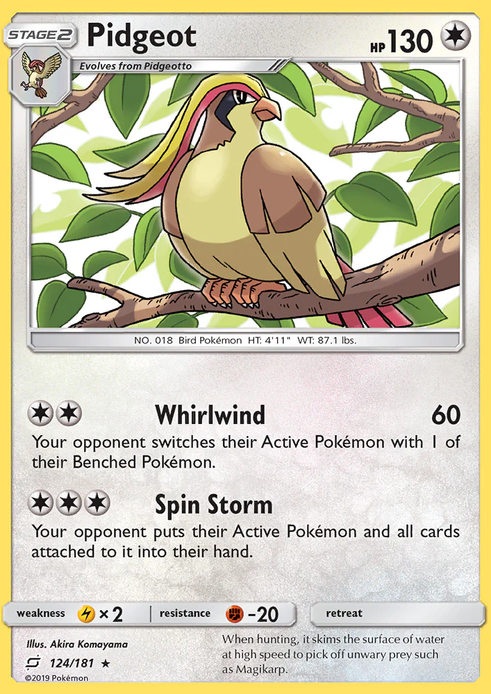 Team Up 124 Pidgeot
