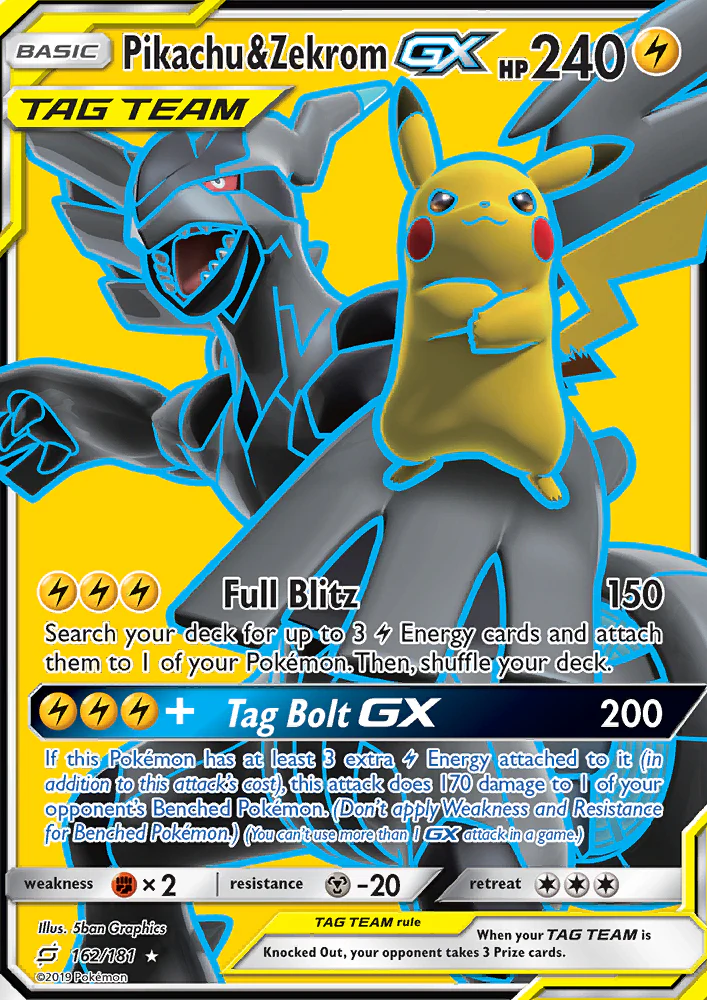 Team Up 162 Pikachu & Zekrom-GX