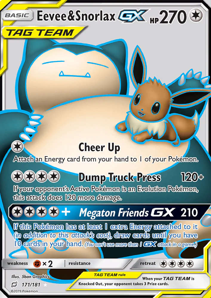 Team Up 171 Eevee & Snorlax-GX
