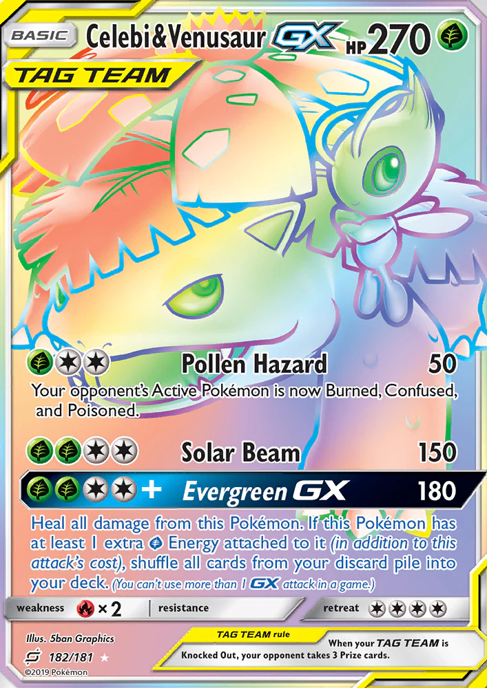 Team Up 182 Celebi & Venusaur-GX
