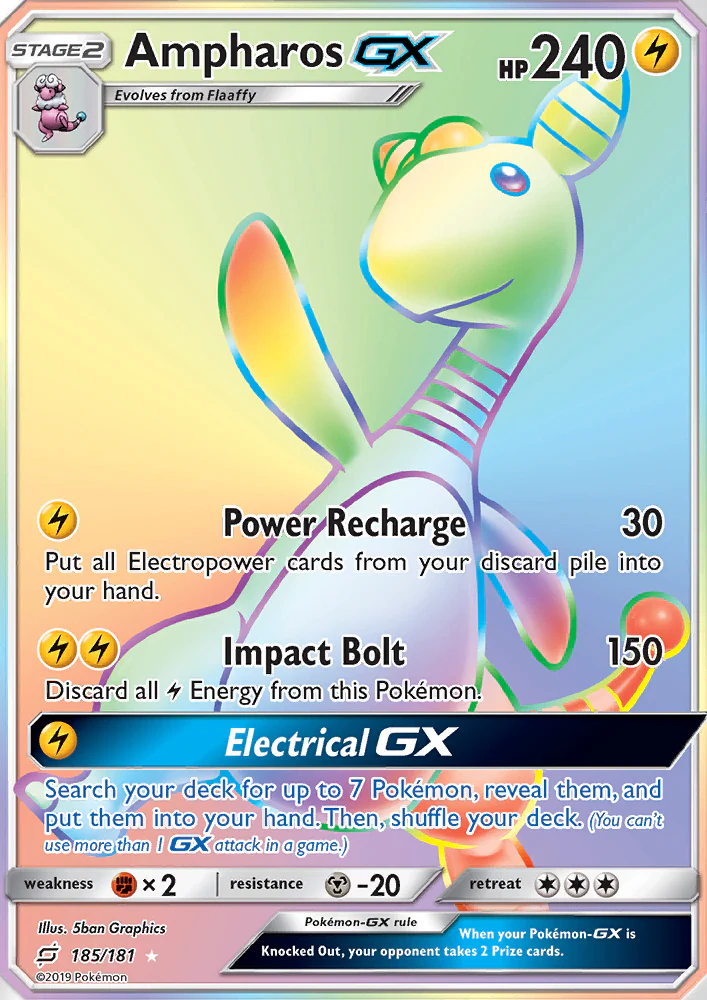 Team Up 185 Ampharos-GX