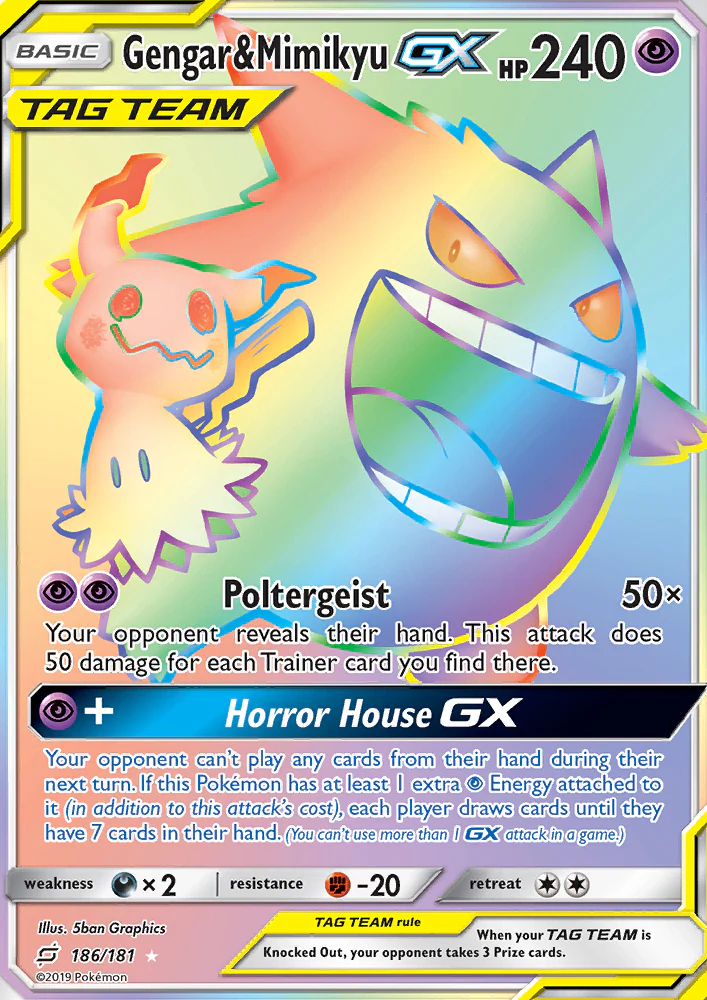 Team Up 186 Gengar & Mimikyu-GX