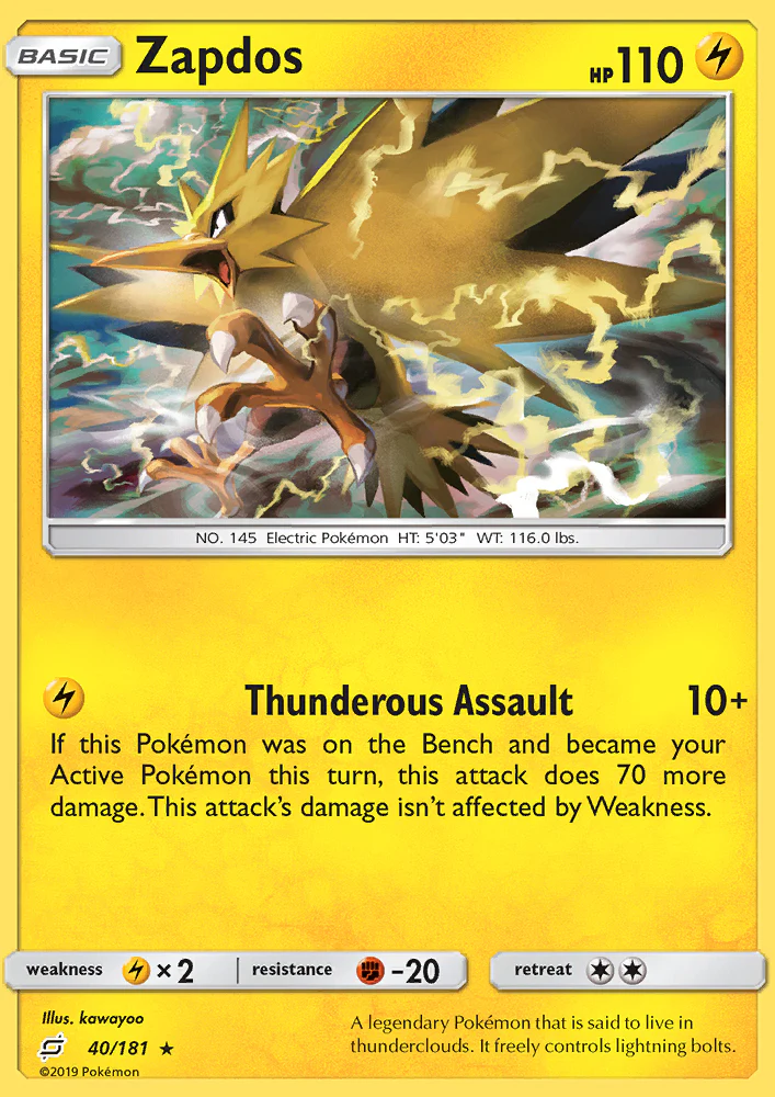 Team Up 40 Zapdos