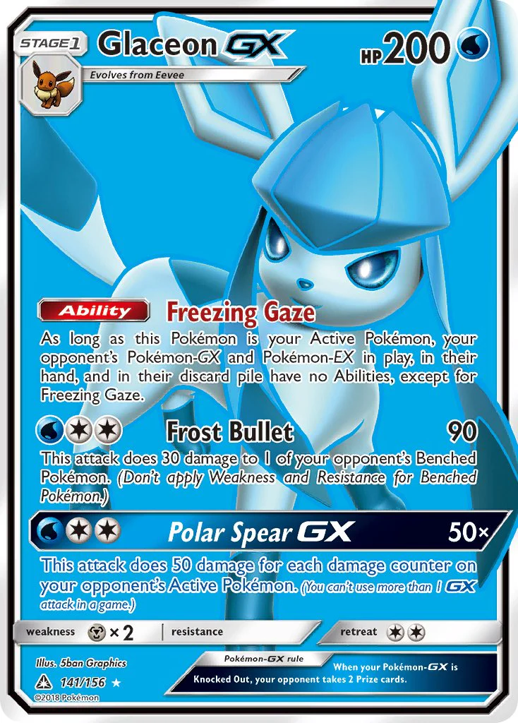 Ultra Prism 141 Glaceon-GX