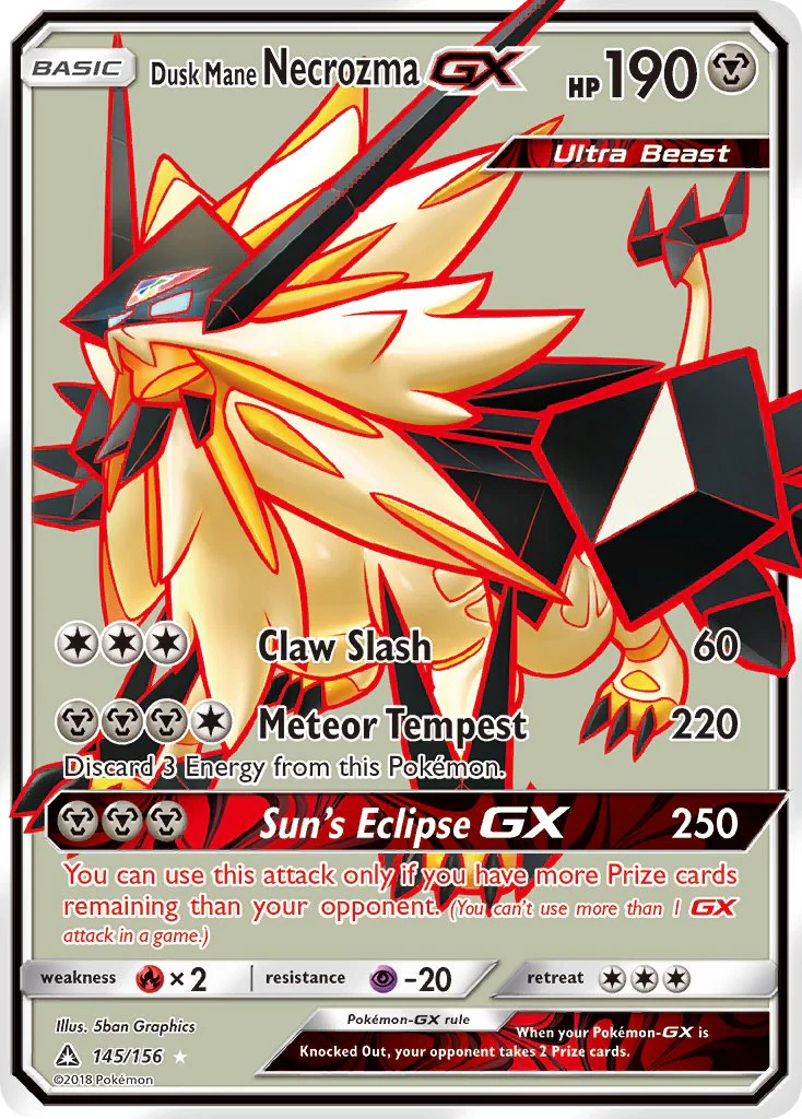 Ultra Prism 145 Dusk Mane Necrozma-GX